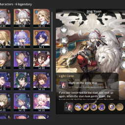 [ASIA] TL 61 ⭐ 20 Characters (6 Legendaries) ✨Bronya + Jing Yuan + Yanqing + Luocha + Bailu + Dr. Ratio + ☑️ Full Access ☑️ 0